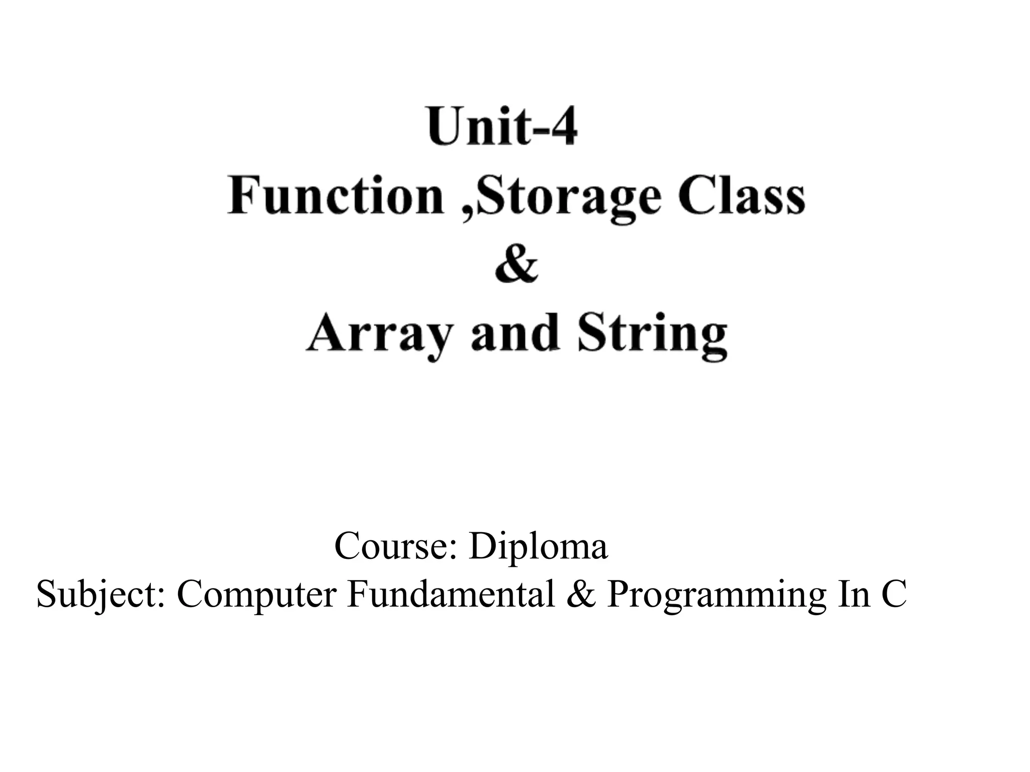 Handling
Input/output
&
Control Statements
Course: Diploma
Subject: Computer Fundamental & Programming In C
 