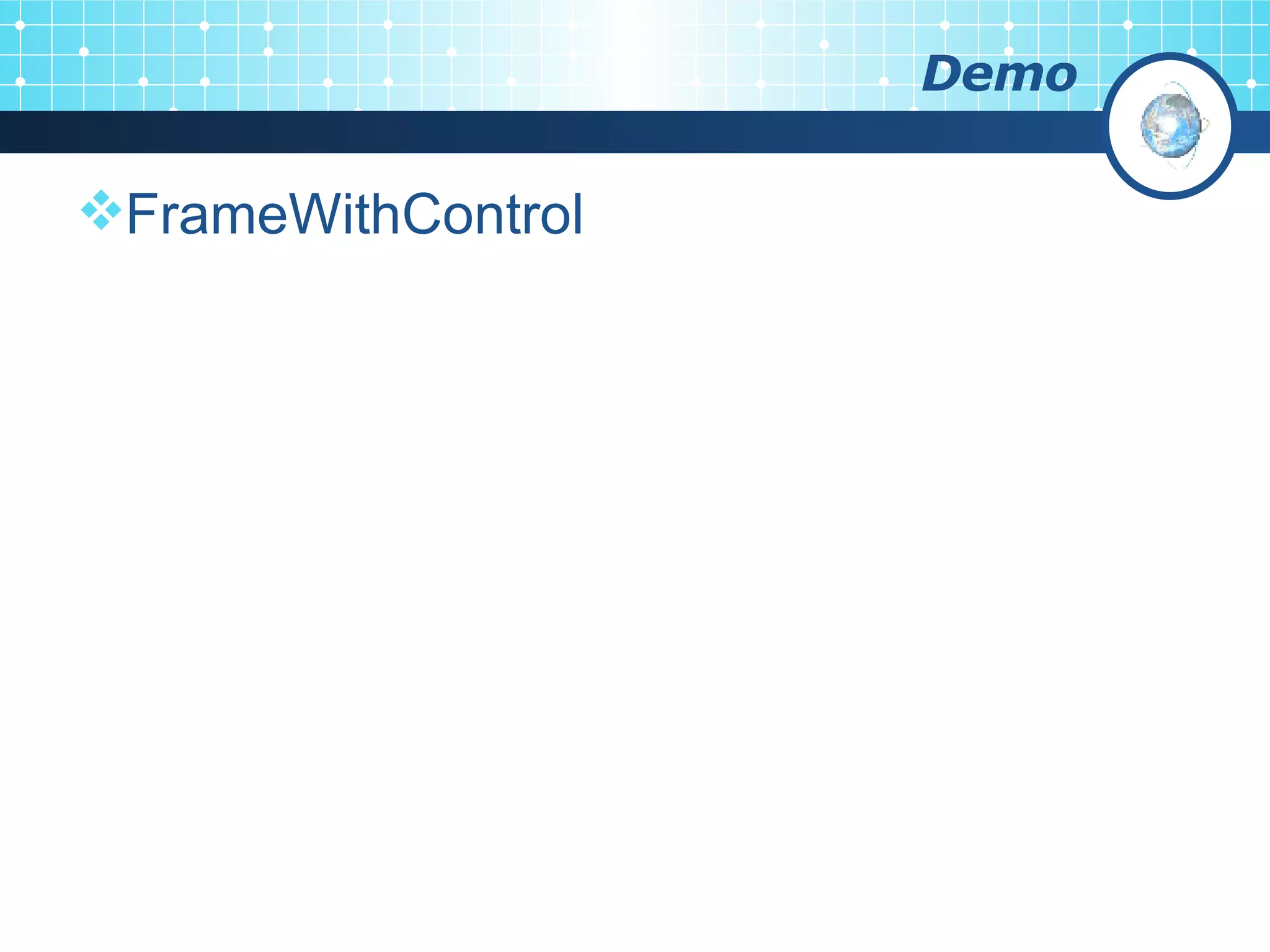Demo FrameWithControl 