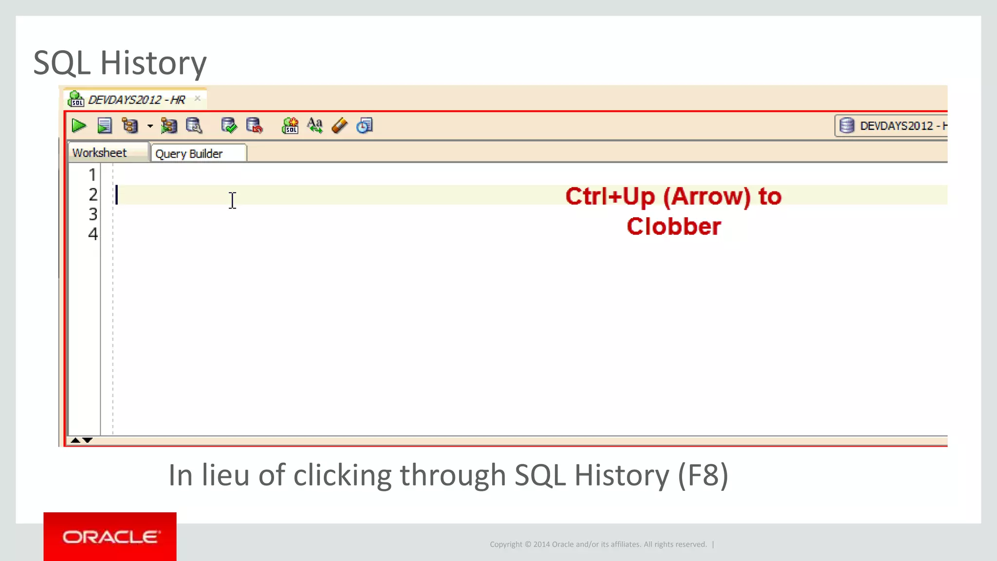 Copyright © 2014 Oracle and/or its affiliates. All rights reserved. |
Manual versus Automatic…
…what’s better?
 